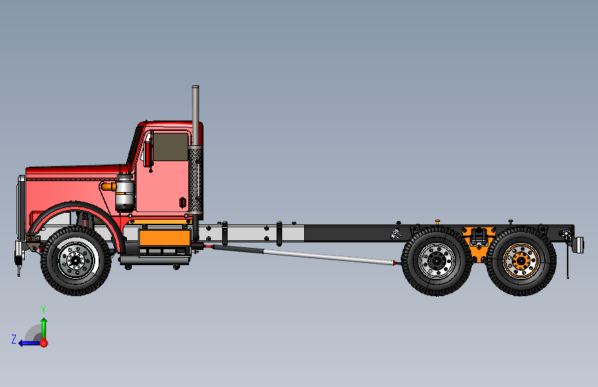 N010616- Kenworth T370 底盘 主视图