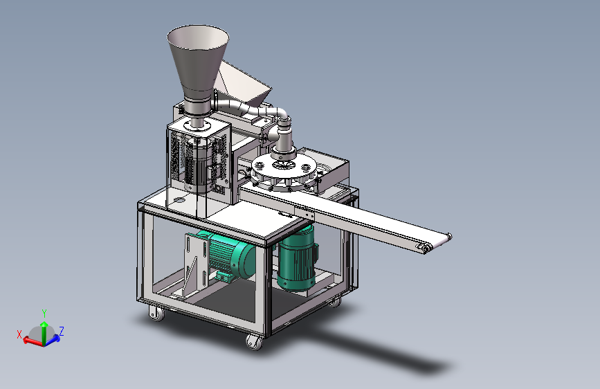 全自动包子机三维模型solidworks设计