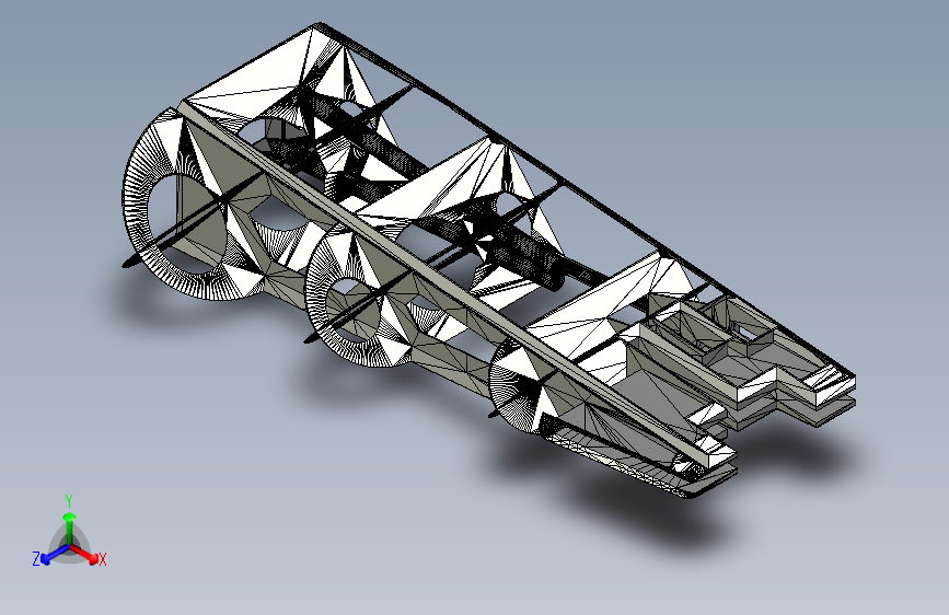 G023181-用于3D打印的空气赛车底盘=飞机