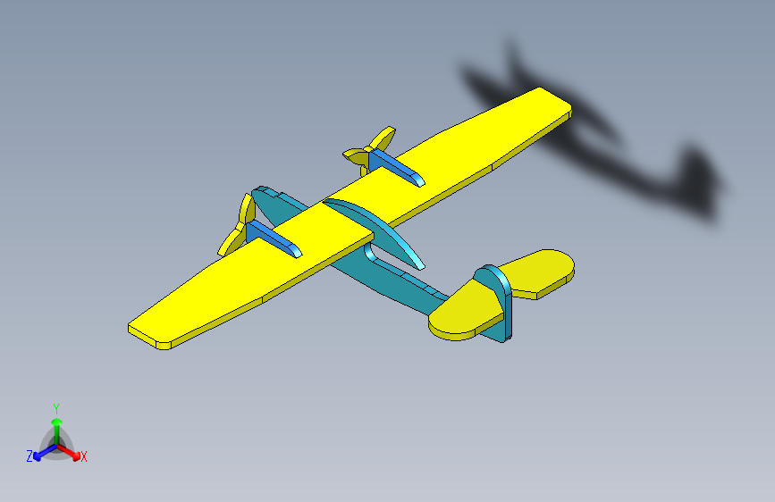 G023332-3D打印的玩具飞机=飞机