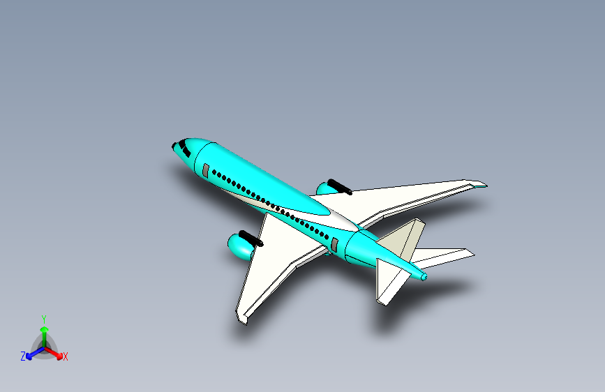 G023338-3D建模飞机=飞机