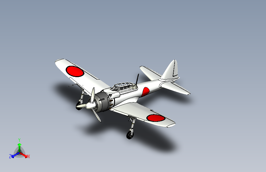 G023398-A6M+三菱零式52型战斗机=飞机