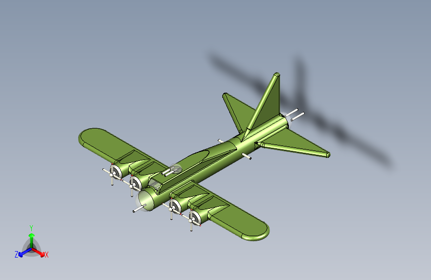 G023431-B-17+E+飞行堡垒=飞机