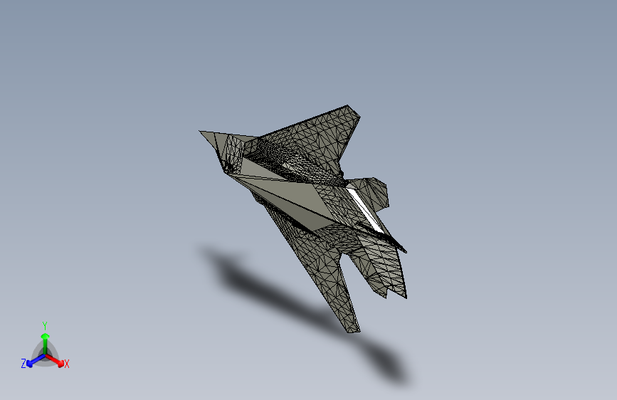 G023521-F-117N+夜鹰+3D+打印模型=飞机