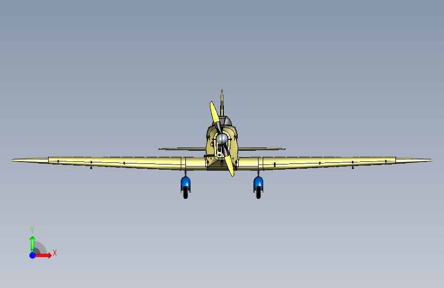 G023540-G-22飞机于1936年制造。=飞机 正面视图