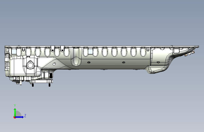 G023671-Packard+V1650-7+Merlin+下曲轴箱组件=飞机 左侧视图