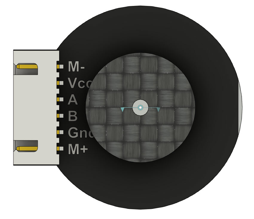G027469-12V 直流电机 350RPM 带编码器 来自DFRobot=机器人机械臂