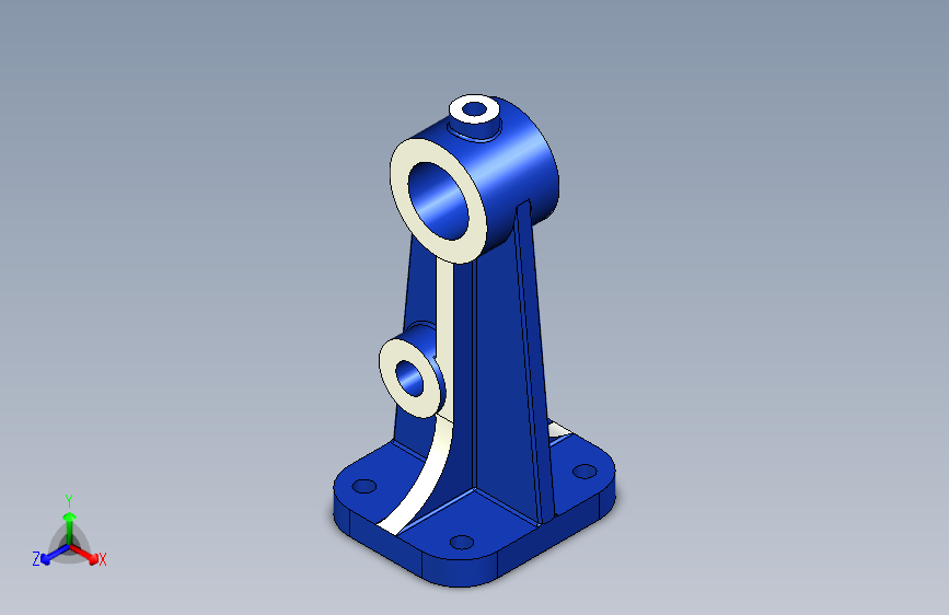 G023786-SolidWorks+练习+8+_+轴承支架=飞机