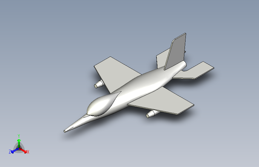 G023795-SolidWorks平面设计=飞机