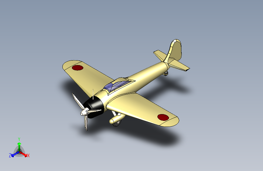 G023909-安纳瓦尔二战时期的飞机，1942年+三菱+Ki+43=飞机
