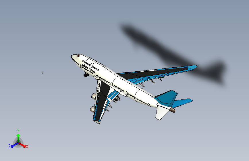 G023981-波音747-400=飞机