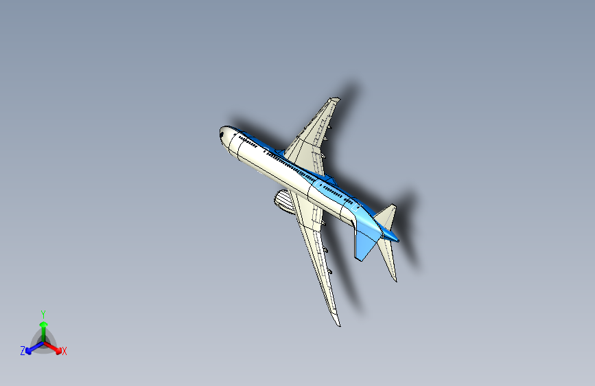 G023987-波音787形状模型在Catia=飞机