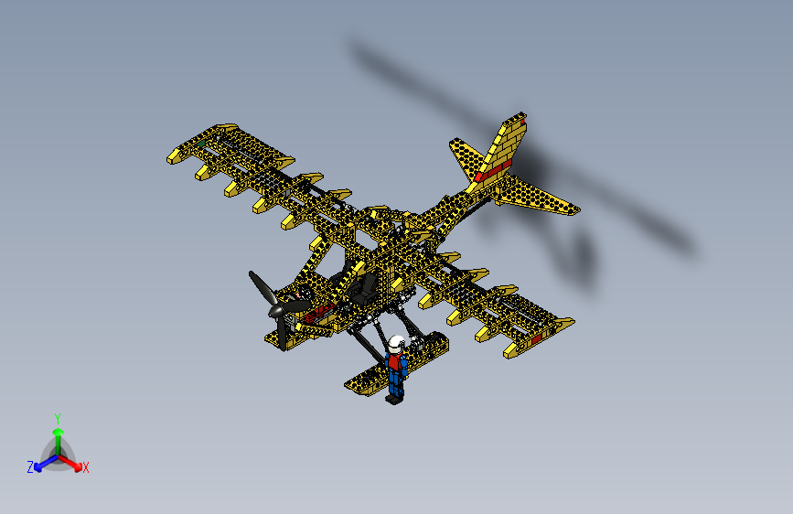 G024814-乐高Technic+-+螺旋桨飞机=飞机