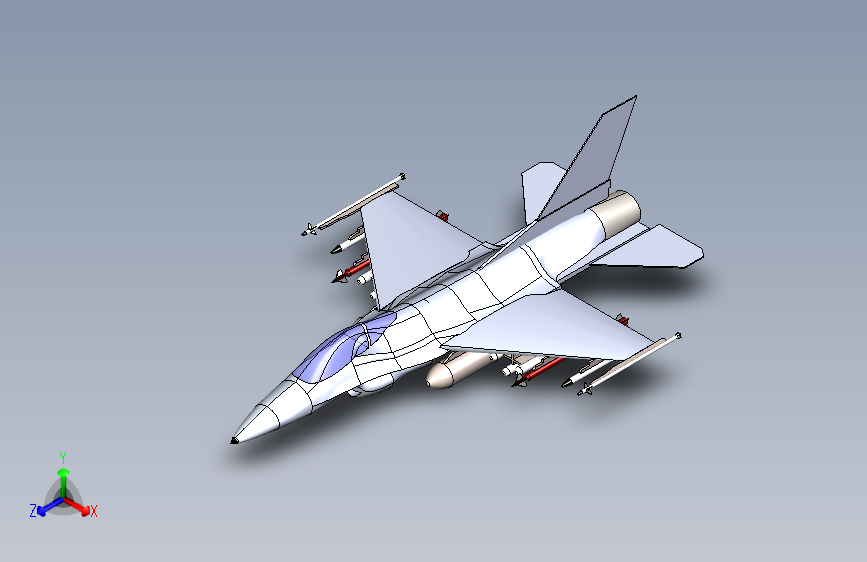 G024918-洛克希德·马丁+F-16+战隼=飞机