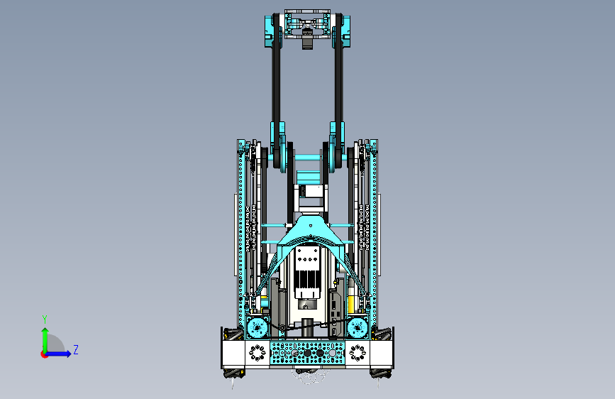 G027679-2023 FTC“ Power Play” CAD _团队11329“冰机器人” _冰川=机器人机械臂 左侧视图