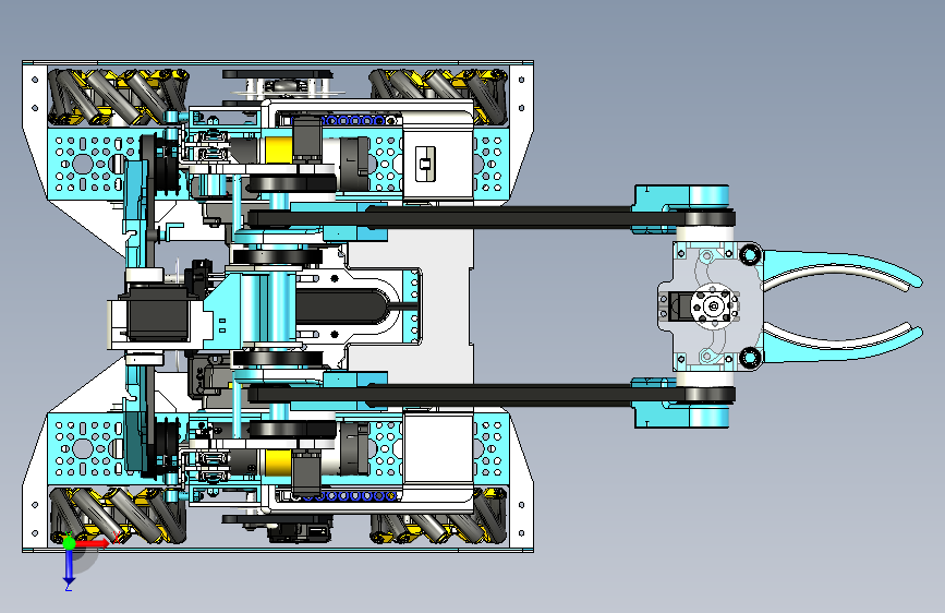 G027679-2023 FTC“ Power Play” CAD _团队11329“冰机器人” _冰川=机器人机械臂 俯视图