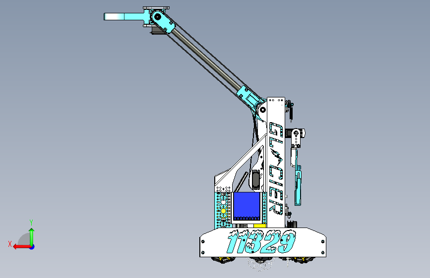 G027679-2023 FTC“ Power Play” CAD _团队11329“冰机器人” _冰川=机器人机械臂 背面视图