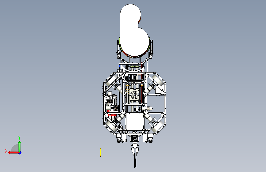 G027871-Aburobocon2019 MR1=机器人机械臂 背面视图