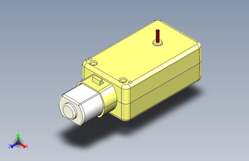 G028167-DC6V 75 RPM 双轴直流齿轮电机 黄色=机器人机械臂