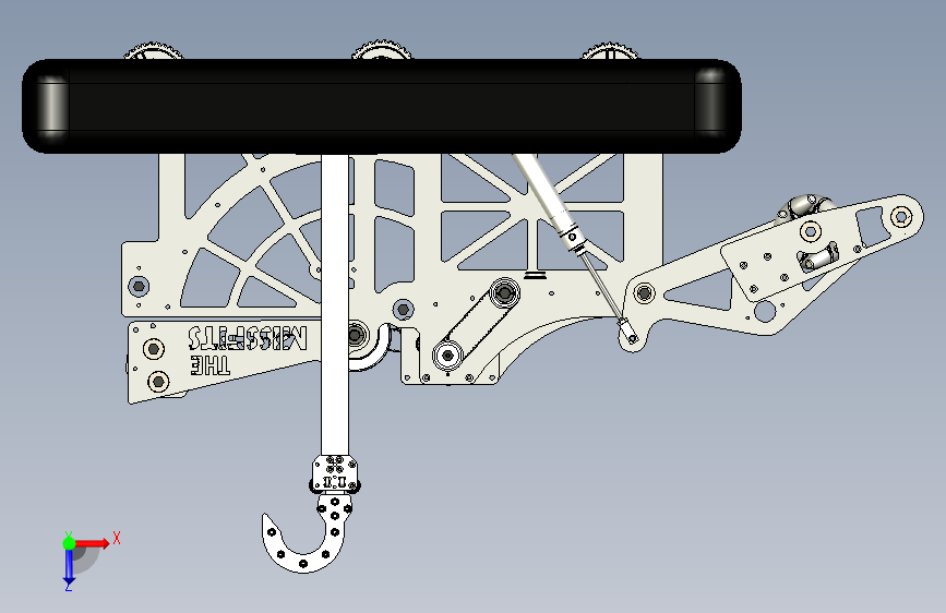G028237-EOS 2.0 - FRC 2022 赛季外竞赛机器人=机器人机械臂 俯视图