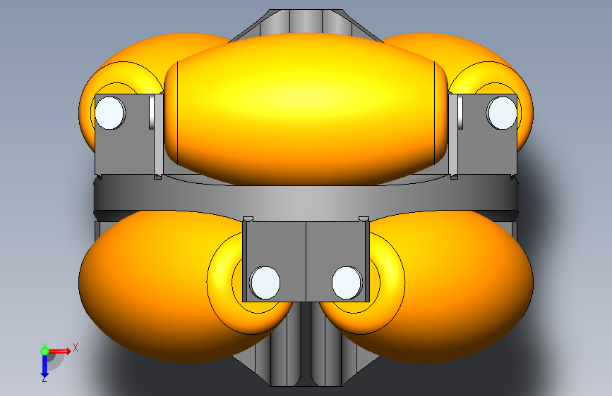 G028297-FESTO轮式机器人(Robotino)=机器人机械臂 俯视图