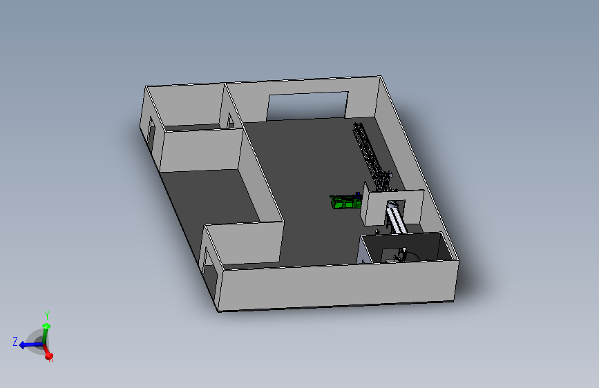 G028311-FMS SIM - CNC 管材弯曲生产线=机器人机械臂