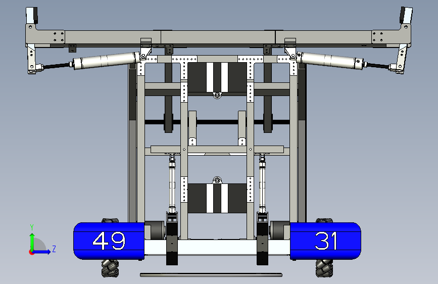 G028470-FRC 4931 深空机器人=机器人机械臂 左侧视图