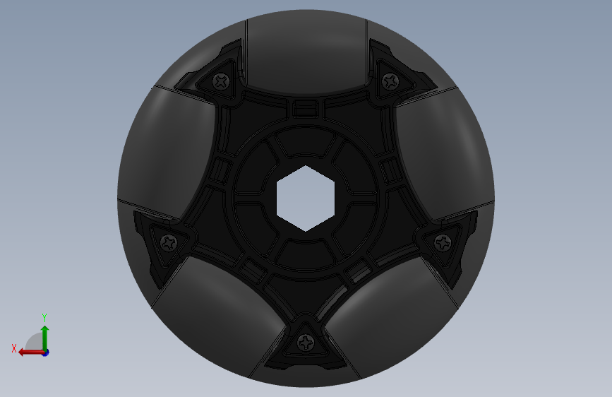 G028499-FRC CAD Library - OnyxTronix#2231=机器人机械臂 背面视图