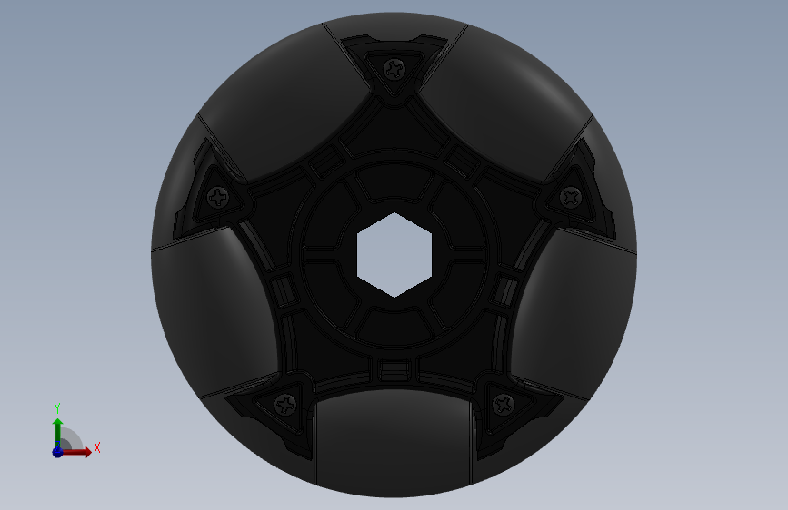 G028499-FRC CAD Library - OnyxTronix#2231=机器人机械臂 正面视图