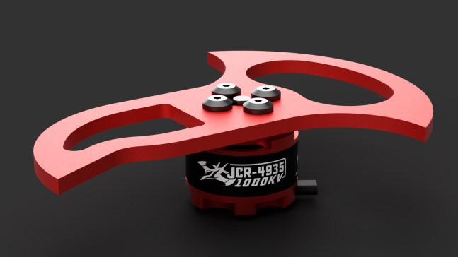 G028837-JCR-4935电机+武器设计的刀架肩螺栓和减震装置=机器人机械臂
