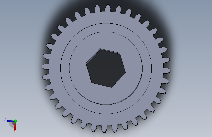 G028988-McMaster-Carr的36T Spur Gear=机器人机械臂