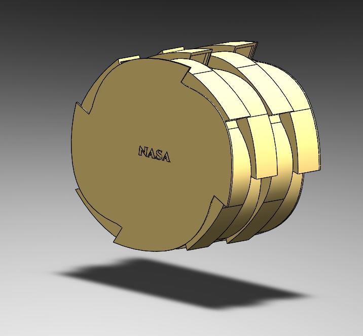 G029089-NASA- 表面土壤高级系统操作机器人（RASSOR）挖掘机 l Solidworks=机器人机械臂
