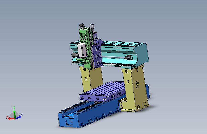 龙门铣床solidworks建模