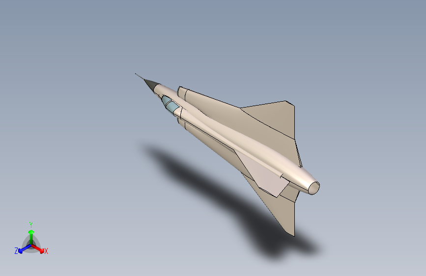 G025212-萨博J-35龙牙机工作面=飞机
