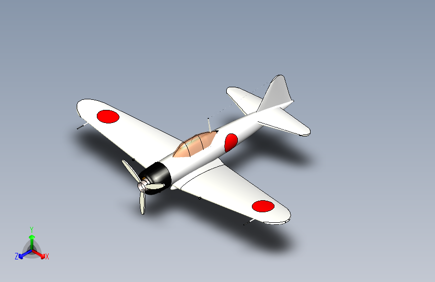 G025236-三菱+A6M+零式。=飞机