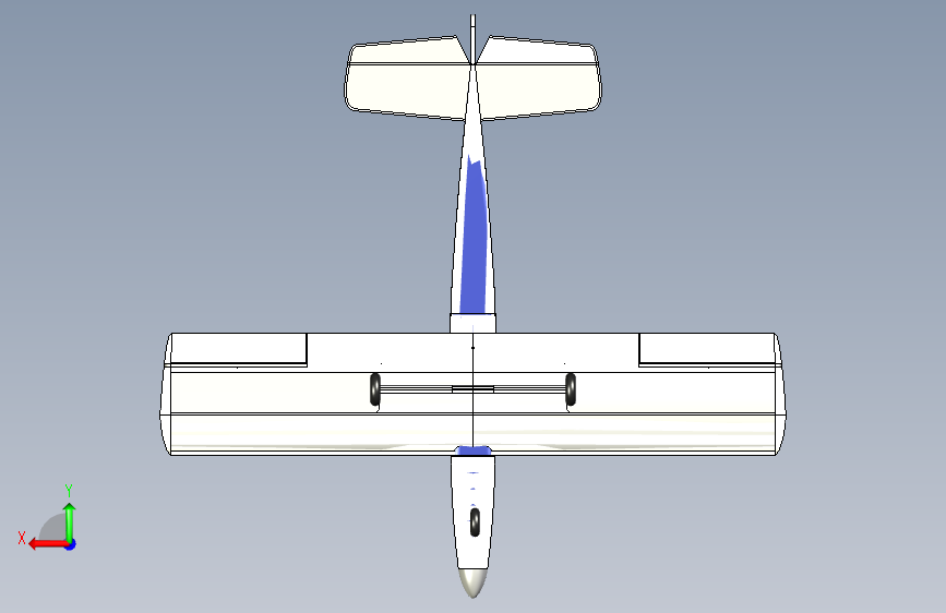 G025381-跳蚤飞行=飞机 背面视图