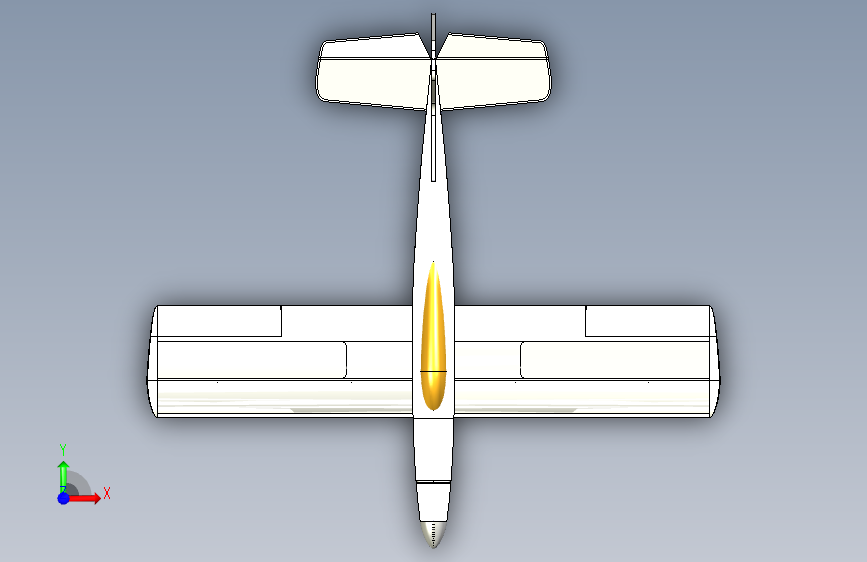 G025381-跳蚤飞行=飞机 正面视图