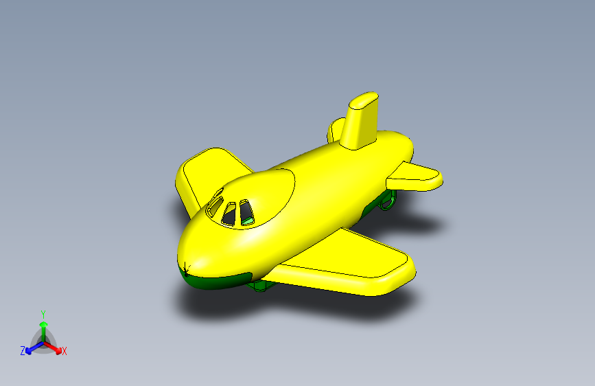 G025447-玩具飞机和模具（免费树文件和教程）=飞机