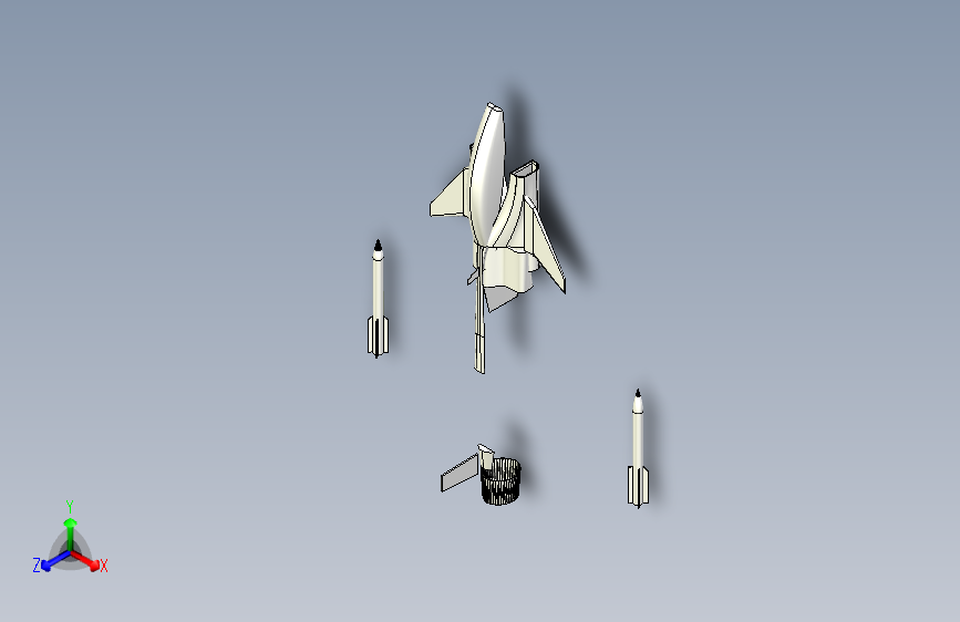 G025745-战斗机喷气融合360+3D型号=飞机