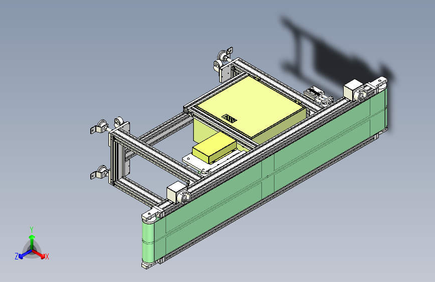 2M皮带传送线3D模型、