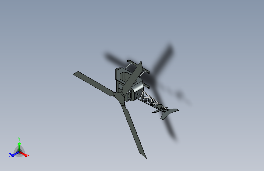 G026113-直升机_直升机_钣金_Inventor+2015=直升机