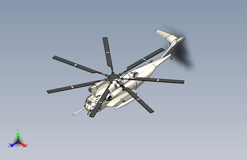 G026256-西科斯基+CH-53E+超级战马直升机=直升机