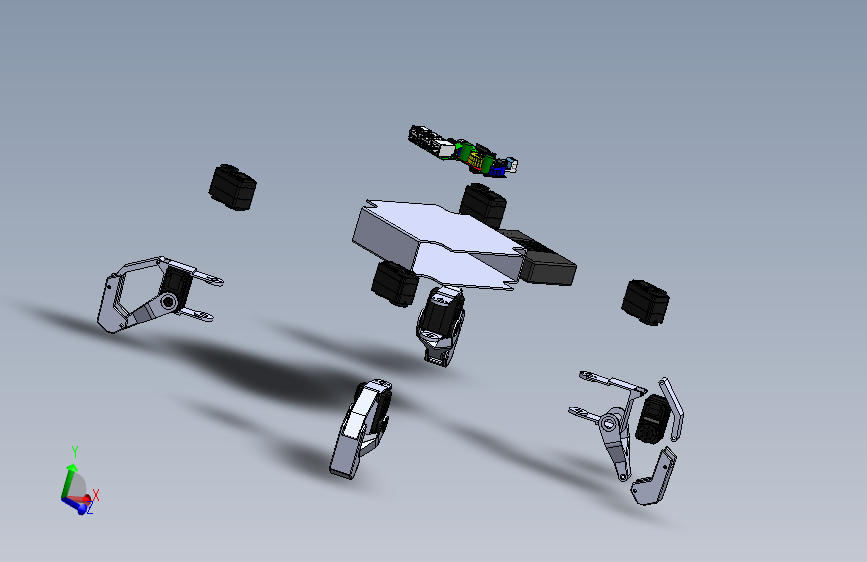 G029396-Robot Studio_ 四足步行机器人=机器人机械臂