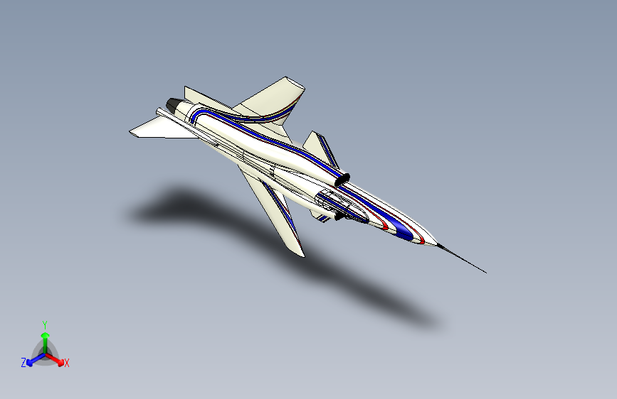 G026451-格鲁曼X-29模型=直升机