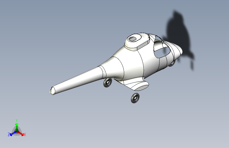 G026561-SELOcopter+和+Relocopter+GTS_GTR+机身模型=直升机