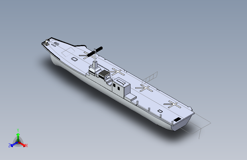 G026600-Hyuga类直升机载体DDH181+Hyuga+3D型号=直升机