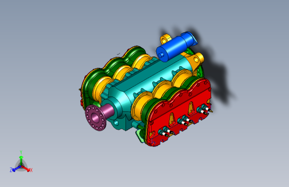G026630-D_MOTOR+6+气缸=直升机