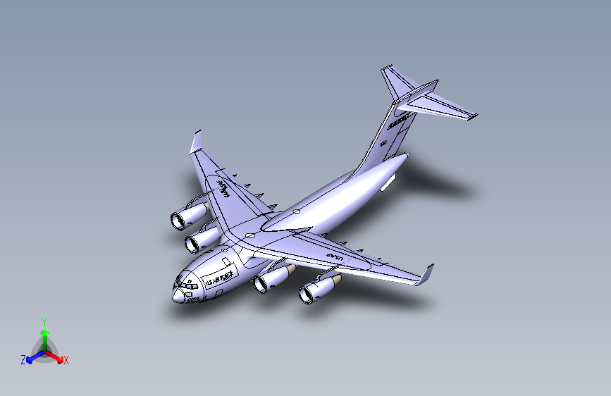 G026637-C-17运输机=直升机