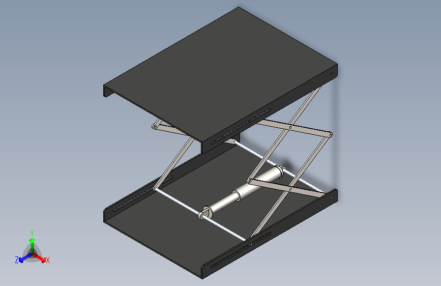 G026951-在SolidWorks中进行气动_液压剪刀提升机构的建模+夹爪