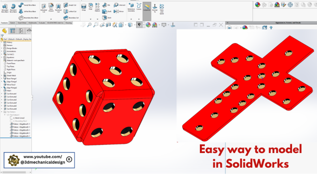 N010862-在 SolidWorks 中为初学者提供简单的骰子建模！